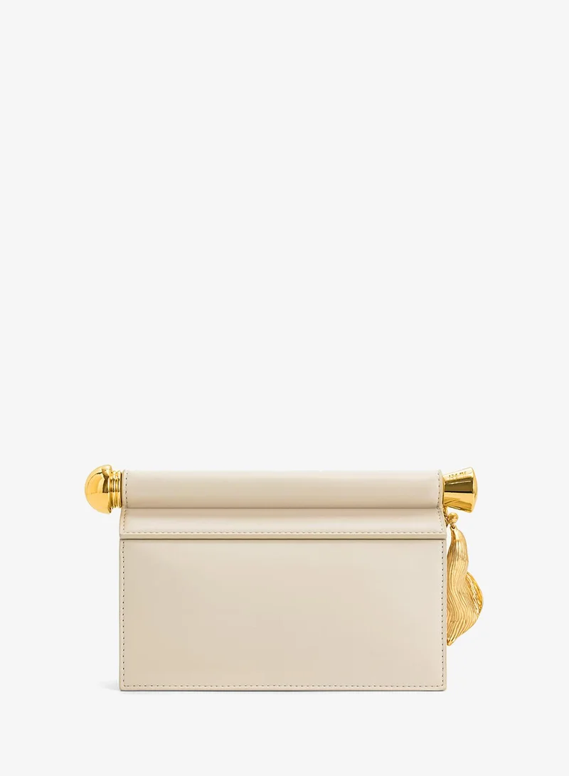 JW PEI Holly Metal Pendant Clutch